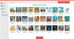 Desktop Screenshot of mickeymouse-games.com