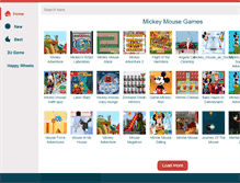 Tablet Screenshot of mickeymouse-games.com
